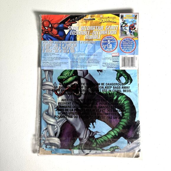 Spider-Man Marvel Happy Birthday Giant Party Scene Setters Wall Decorating Kit - Picture 2 of 2